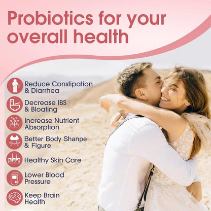 NATURE TARGET Probiotics-for-Women Prebiotics-and-Probiotics-Powder, 100-Billion-CFUs 45-Day-Supply, Women's-Probiotic with D-Mannose and Cranberry for Urinary Tract/Gut/Digestive Health - Maple Wellness Supplements