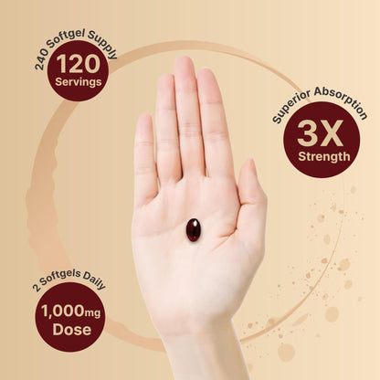 NatureBell Antarctic Krill Oil 1000mg Supplement, 240 Softgels, Natural Source of Omega-3 - Maple Wellness Supplements