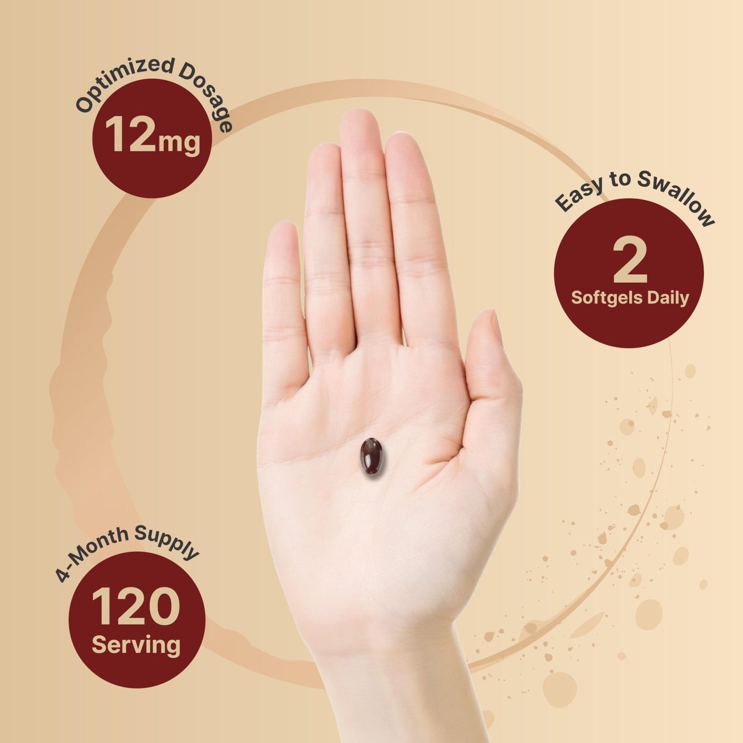 NatureBell Maximum Strength Astaxanthin 12mg, 240 Softgels - 4 Month Supply - Natural Antioxidant from Haematococcus - Maple Wellness Supplements