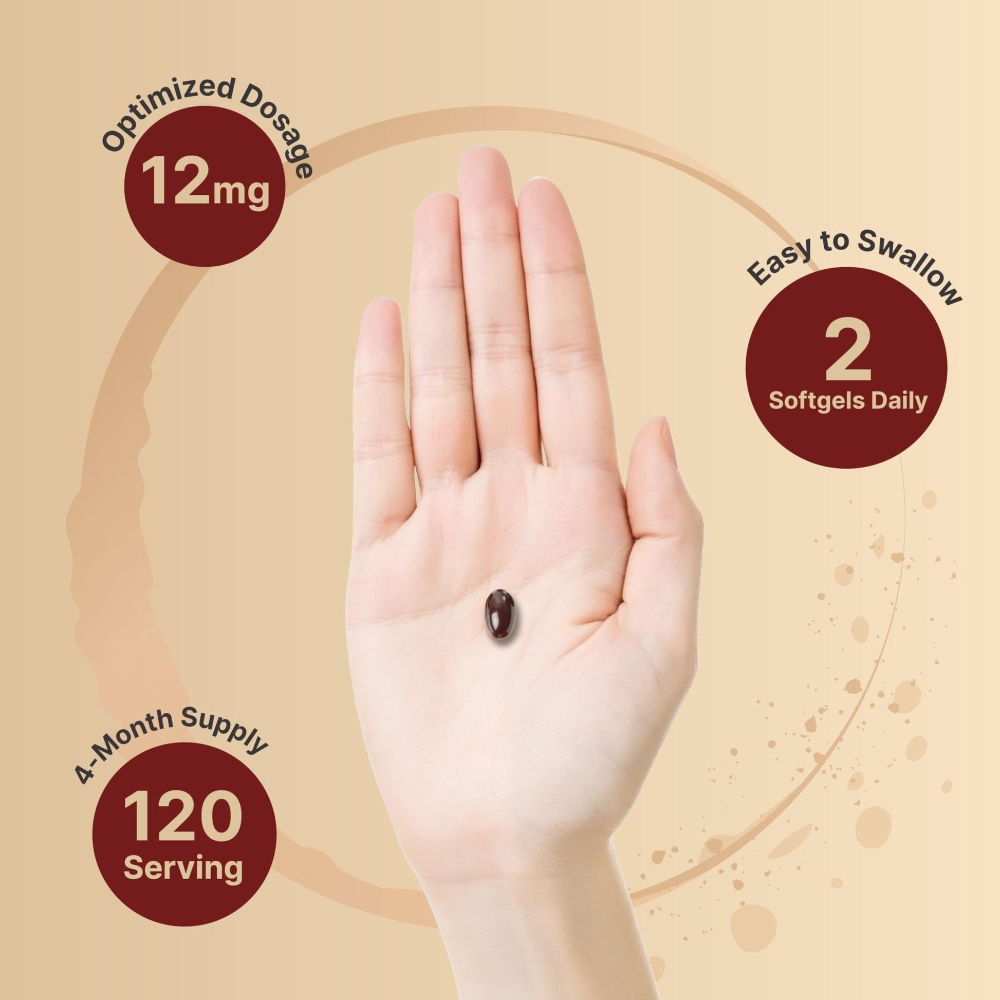 NatureBell Maximum Strength Astaxanthin 12mg, 240 Softgels - 4 Month Supply - Natural Antioxidant from Haematococcus - Maple Wellness Supplements