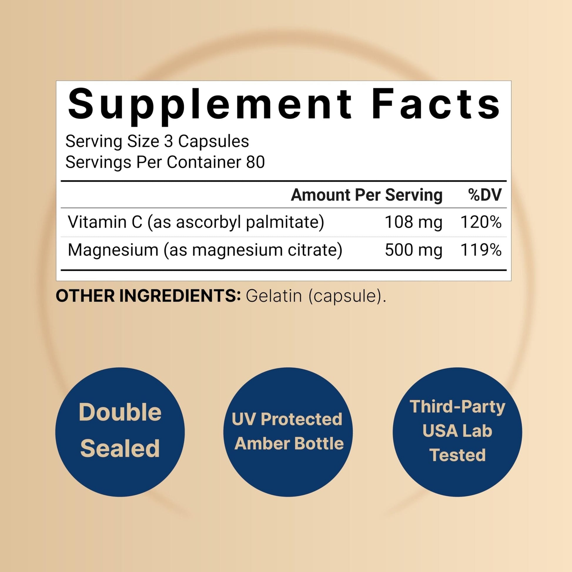 NatureBell Pure Magnesium Citrate 500mg per 3 Capsules Serving Size, 240 Capsules per Bottle - Maple Wellness Supplements