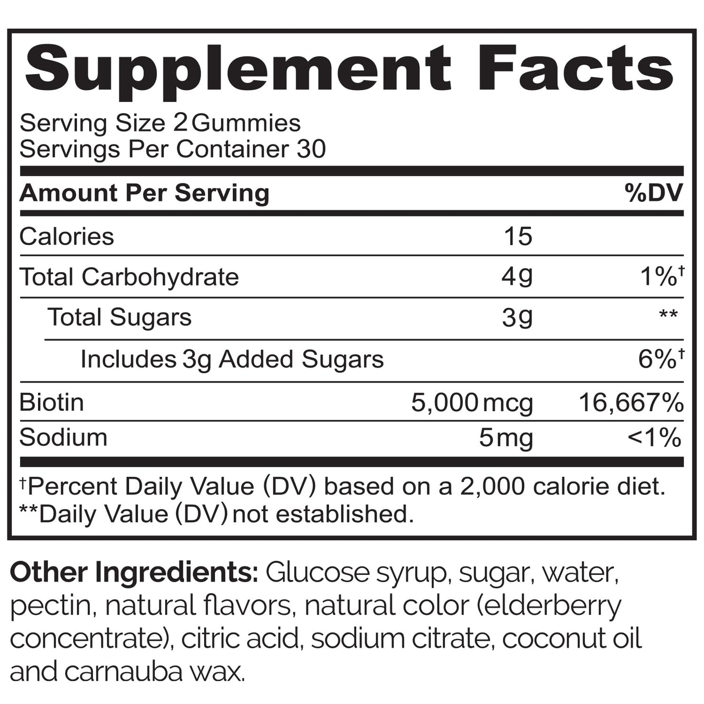 NATURELO Biotin Gummies - Supports Healthy Hair, Skin & Nails - High Potency 2500 mcg - Non GMO, Gluten Free - 60 Gummies - Maple Wellness Supplements