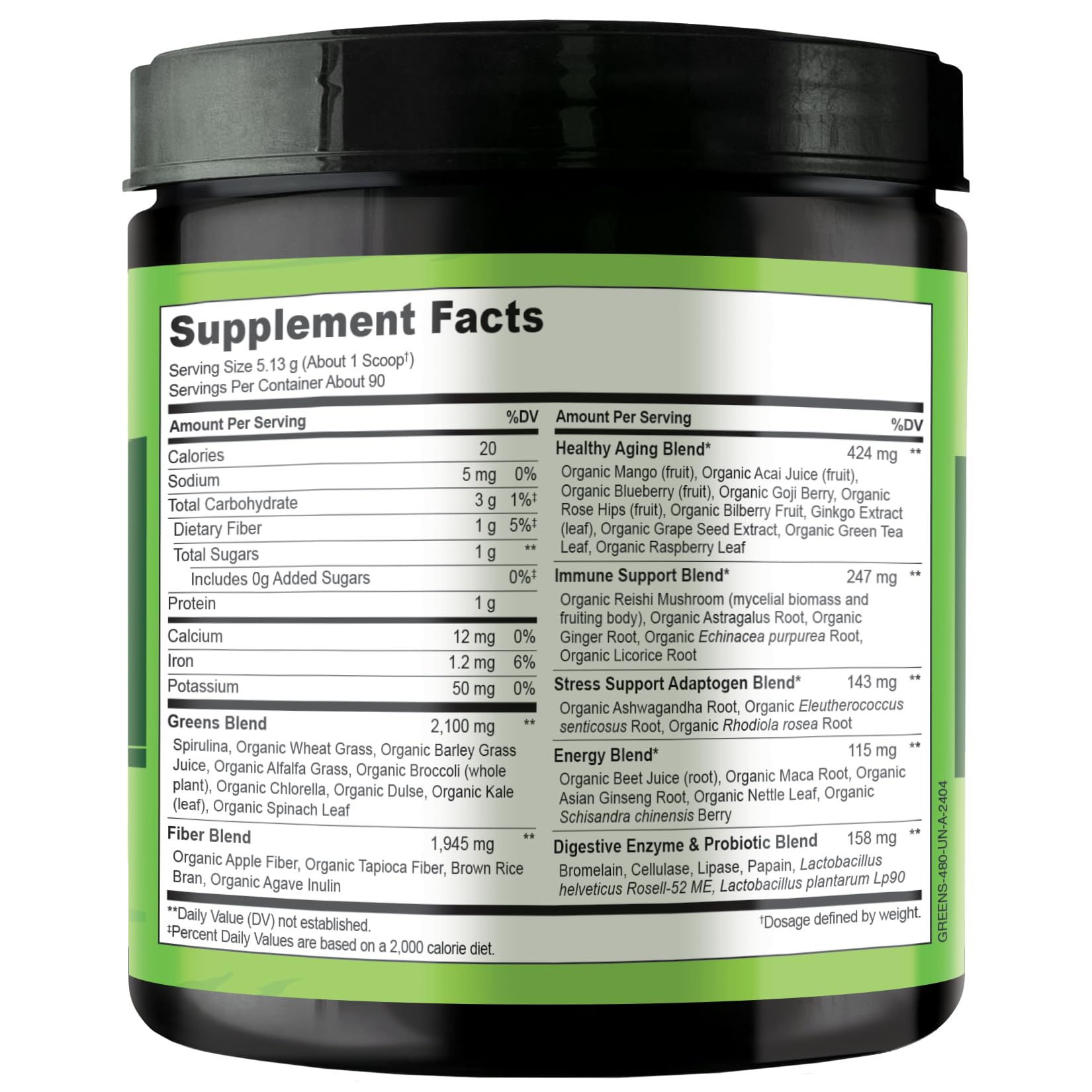 NATURELO Raw Greens Superfood Powder - Unsweetened - Boost Energy, Detox, Enhance Health - Organic Spirulina - Wheat Grass - Whole Food Nutrition from Fruits - Maple Wellness Supplements