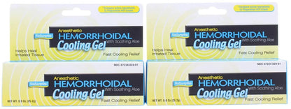 Natureplex Anesthetic Hemorrhoidal Cooling Gel 0.9 oz (2 Pack) – Witch Hazel & Phenylephrine, Soothing Aloe Formula for Temporary Itching, Burning & Swelling Relief - Made in USA - Maple Wellness Supplements
