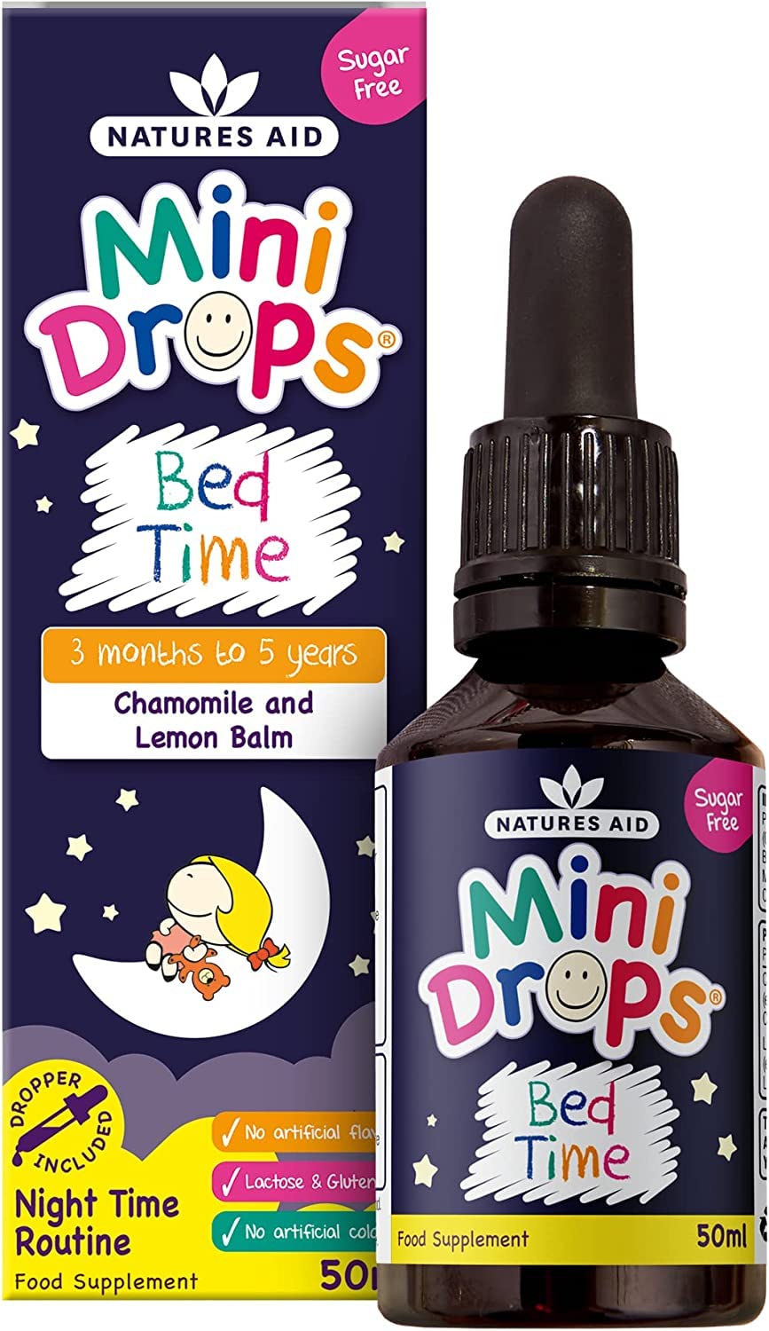 Natures Aid Bed Time Mini Drops for Children 3 Months - 5 Years, 50ml - Maple Wellness Supplements