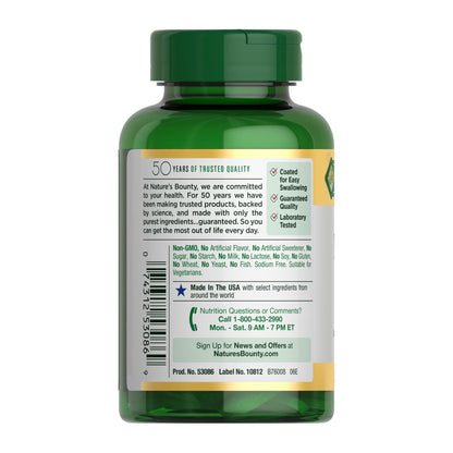 Nature's Bounty Magnesium 500 mg Tablets, High Potency Magnesium Supplement for Bone & Muscle Health, Whole Body Support, 200 Count (Pack of 1) - Maple Wellness Supplements