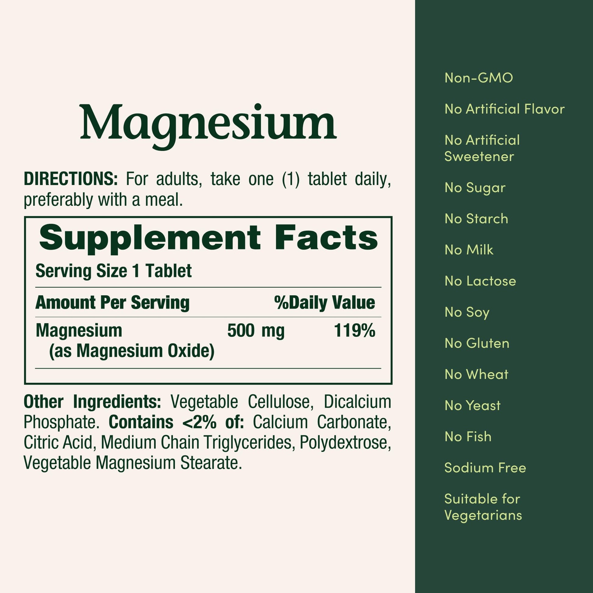 Nature's Bounty Magnesium 500 mg Tablets, High Potency Magnesium Supplement for Bone & Muscle Health, Whole Body Support, 200 Count (Pack of 1) - Maple Wellness Supplements