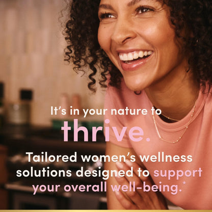 Nature’s Bounty Optimal Solutions Advanced PMS Relief for Menstrual Cycle Support, PMS Support Supplement for Women, Bloating Relief – Chasteberry, Hormone-Free, 60 Vegetarian Capsules - Maple Wellness Supplements