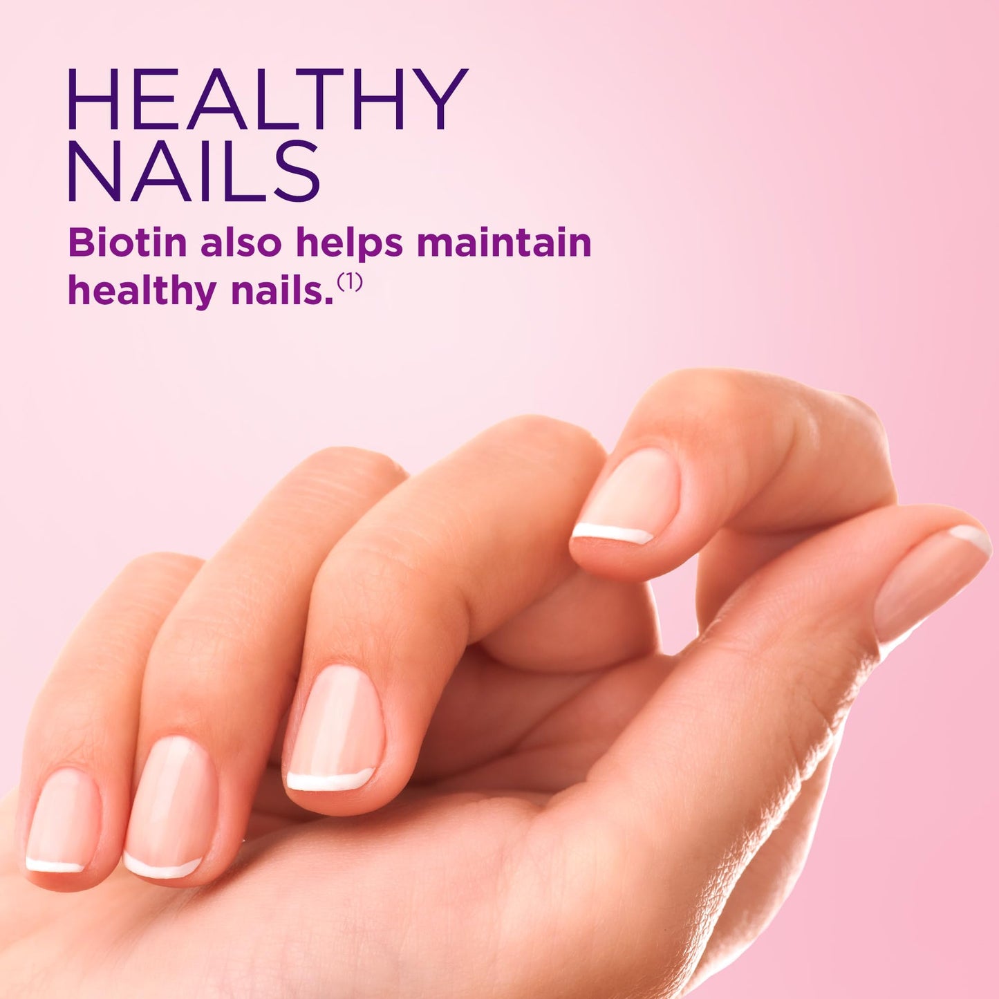 Nature's Bounty Optimal Solutions Hair, Skin and Nails Gummies with Biotin, 2500 mcg, Strawberry Flavored, 200 Count, 100 Total Servings - Maple Wellness Supplements