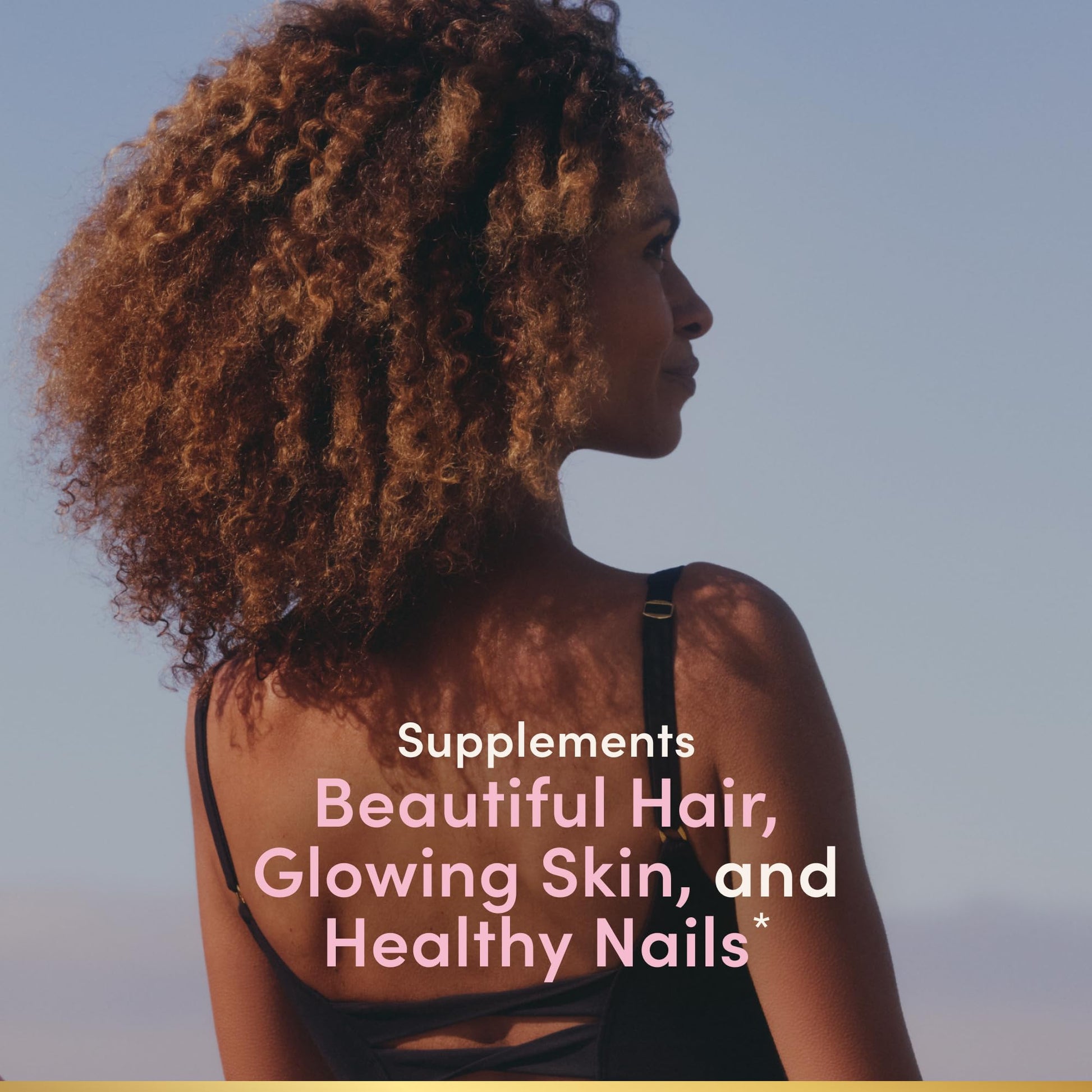 Nature's Bounty Optimal Solutions Hair, Skin & Nails with Biotin and Collagen, Citrus-Flavored Gummies Vitamin Supplement, 2500 mcg, 80 Ct, 40 Total Servings - Maple Wellness Supplements