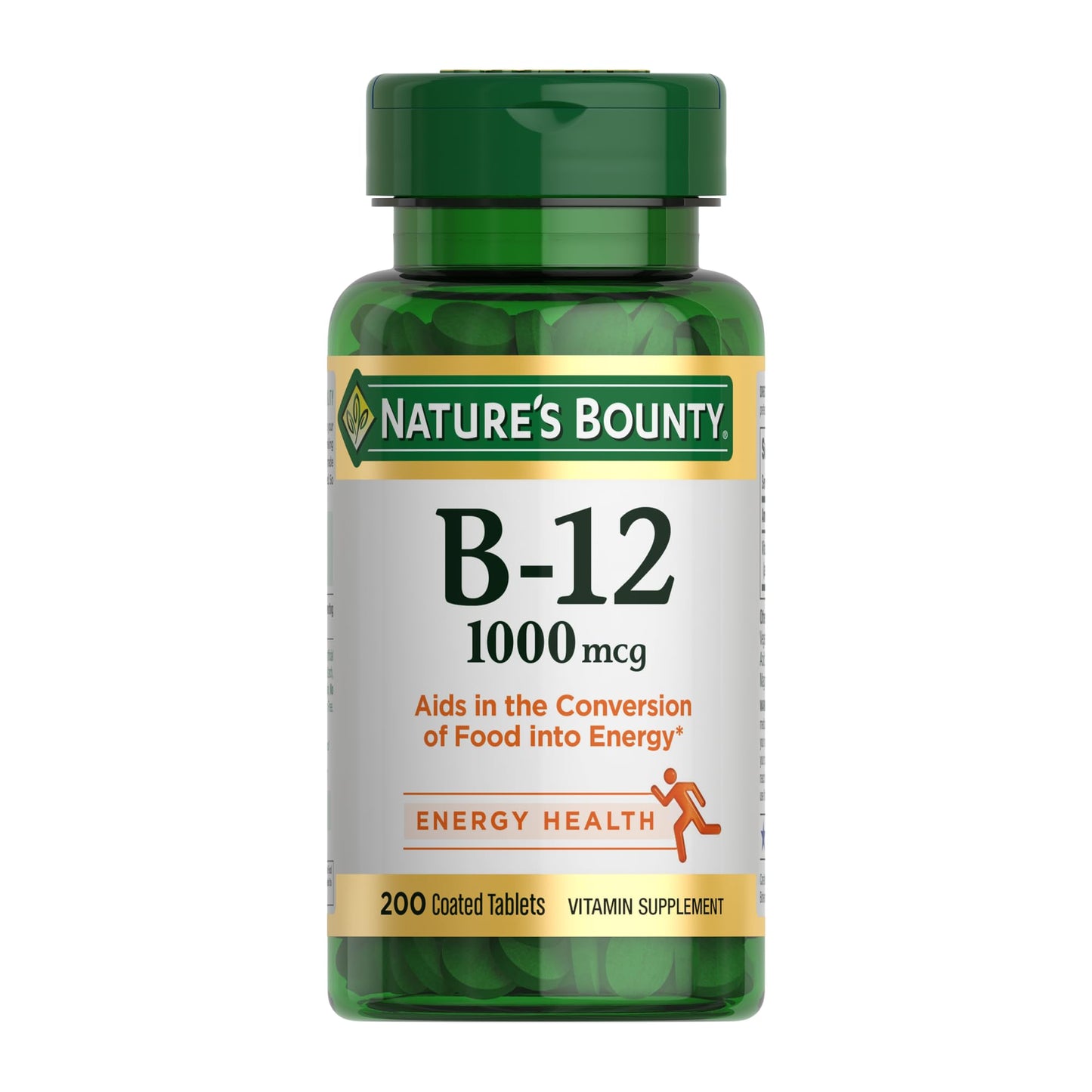 Nature's Bounty Vitamin B12 1000 mcg Supplements, Supports Energy Metabolism, 200 Ct - Maple Wellness Supplements