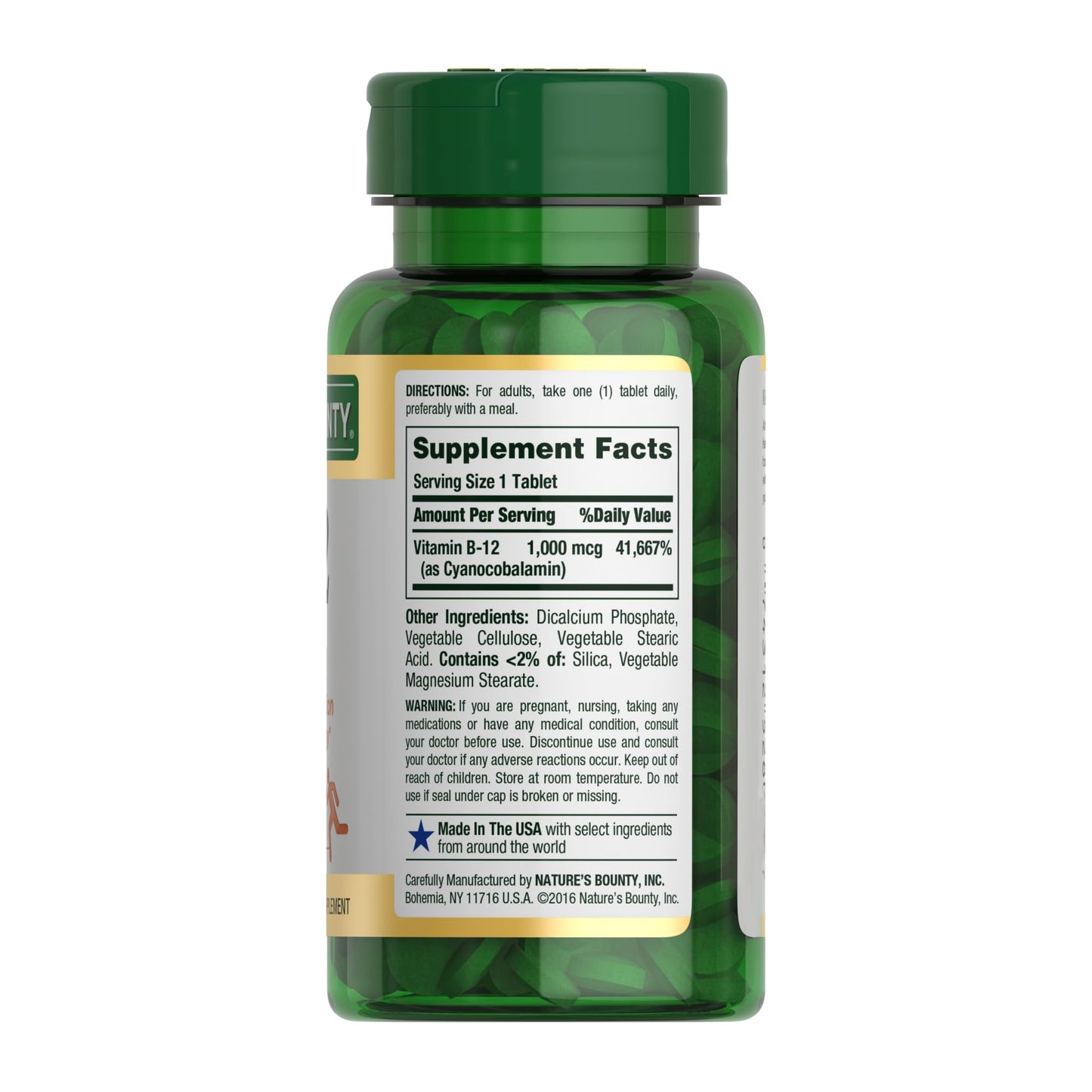 Nature's Bounty Vitamin B12 1000 mcg Supplements, Supports Energy Metabolism, 200 Ct - Maple Wellness Supplements