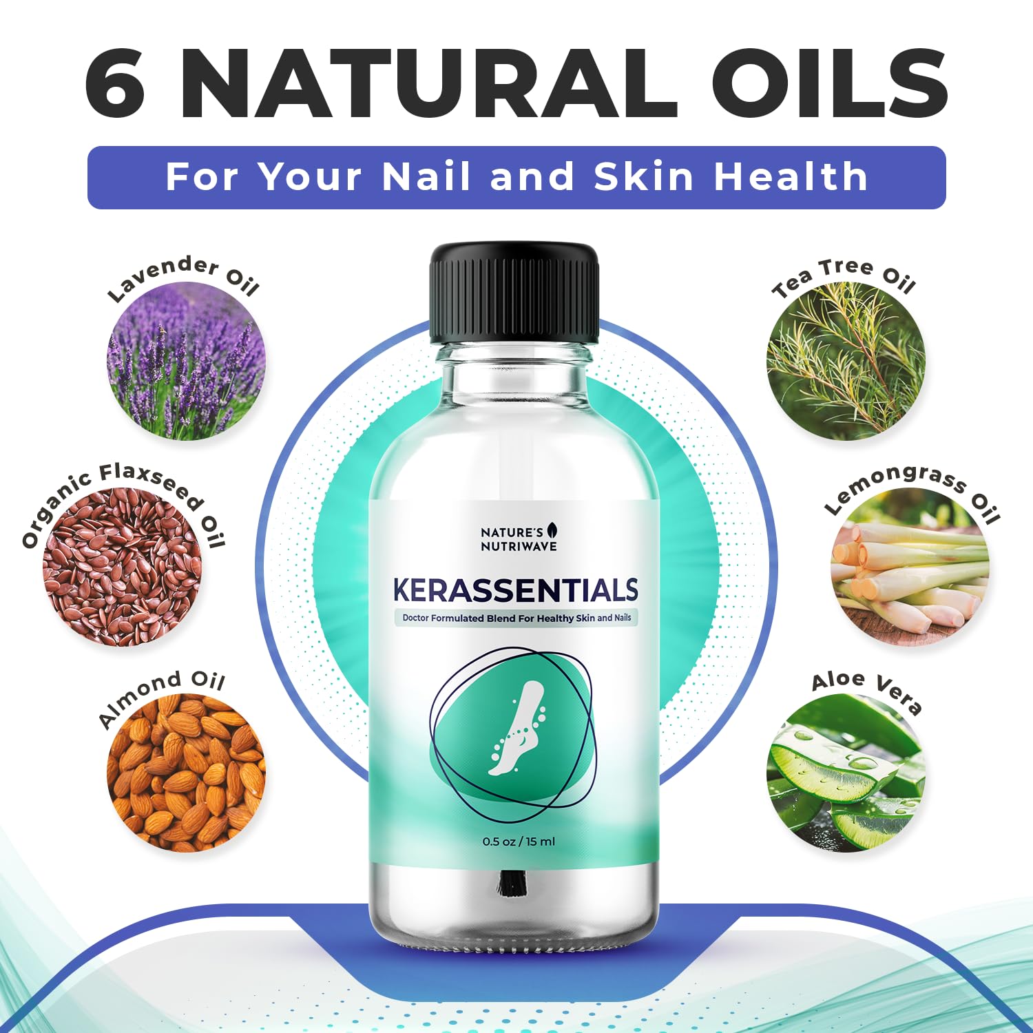 Nature’s NutriWave Kerassentials Oil, 8-IN-1 Plant-Based Formula, Natural Ingredients | Made in USA, No Stimulants - Maple Wellness Supplements