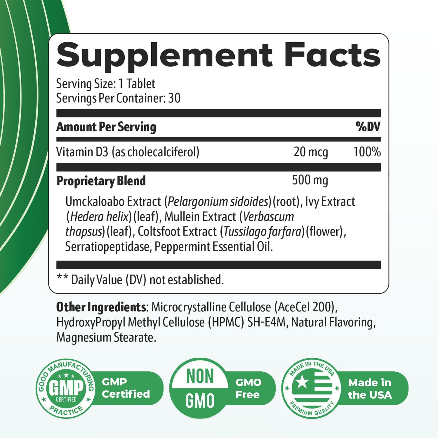Nature’s NutriWave LungExpand Pro – Natural Daily Wellness for Overall Support – Made in USA, Non-GMO – Easy to Take – GMP Certified – 30 Tablets, 1 Month Supply - Maple Wellness Supplements