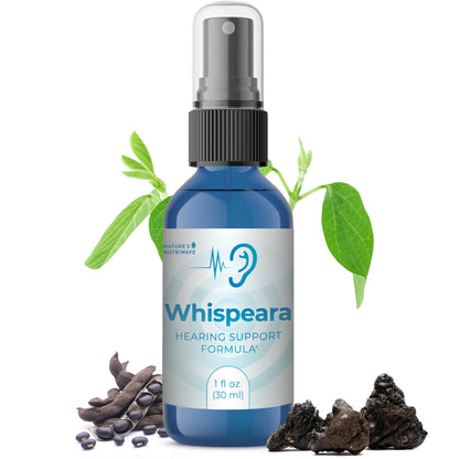 Nature’s NutriWave Whispeara – Plant-Based Spray with GABA, Amino Acids & Botanicals for Overall Wellness – Non-Habit Forming, Non-GMO, Made in USA– 30 Servings, 1 Month Supply - Maple Wellness Supplements