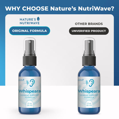 Nature’s NutriWave Whispeara – Plant-Based Spray with GABA, Amino Acids & Botanicals for Overall Wellness – Non-Habit Forming, Non-GMO, Made in USA– 30 Servings, 1 Month Supply - Maple Wellness Supplements