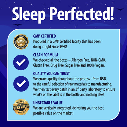 Nature's Perfect Night | Melatonin 20mg | 180 Quick Dissolve Tablets | Natural Mixed Berry Flavor |High Potency | Sugar Free - Maple Wellness Supplements