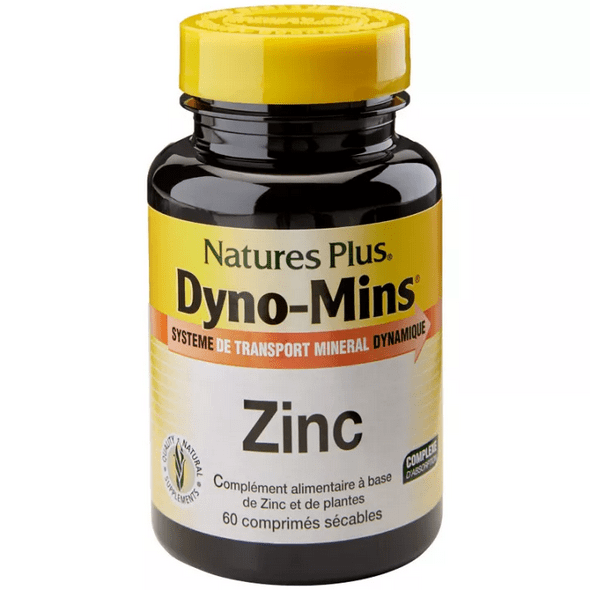 Natures Plus Dyno Mins Zinc 15 mg chelated tablets - Maple Wellness Supplements