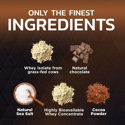 Nature's Premium 100% Whey Protein Powder, 24g of Protein, Double Rich Chocolate - Maple Wellness Supplements