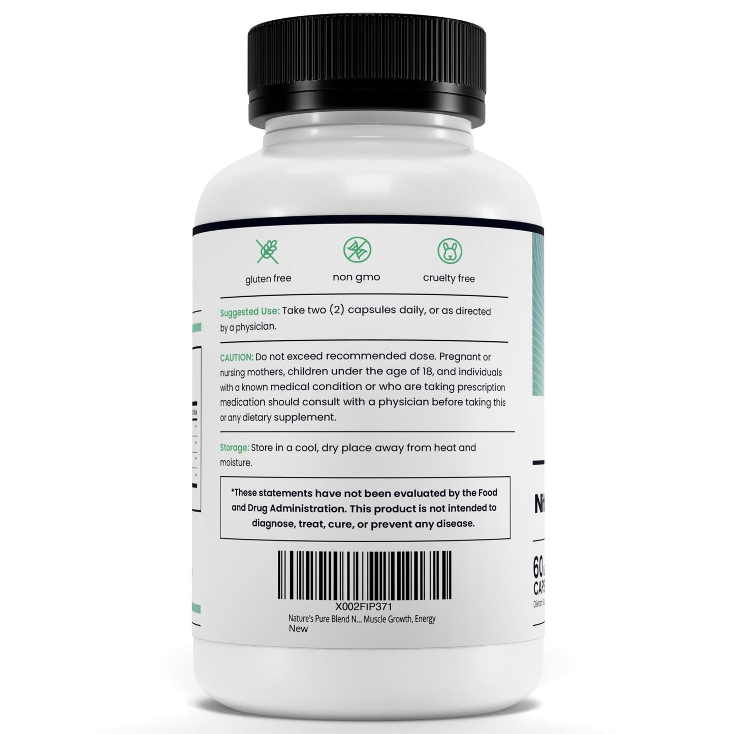 Nature's Pure Blend Nitric Oxide Supplements for Men – L-Arginine L-Citrulline – Heart Support & Flow Circulation Booster – 1500MG L Arginine and L Citrulline, Preworkout, Bodybuilding - Maple Wellness Supplements