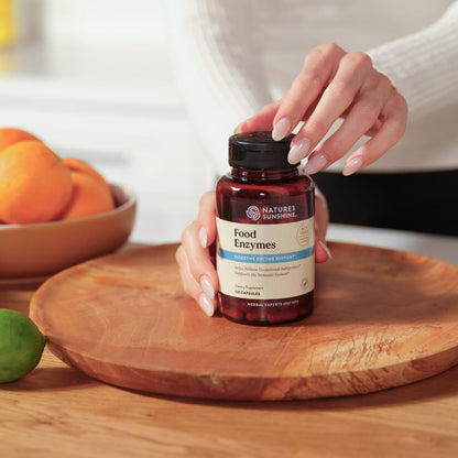 Nature's Sunshine Food Enzymes - Digestive Support with Prebiotics and Probiotics for Gut Health - Digestive Enzyme Supplement for Digestive Health - Maple Wellness Supplements