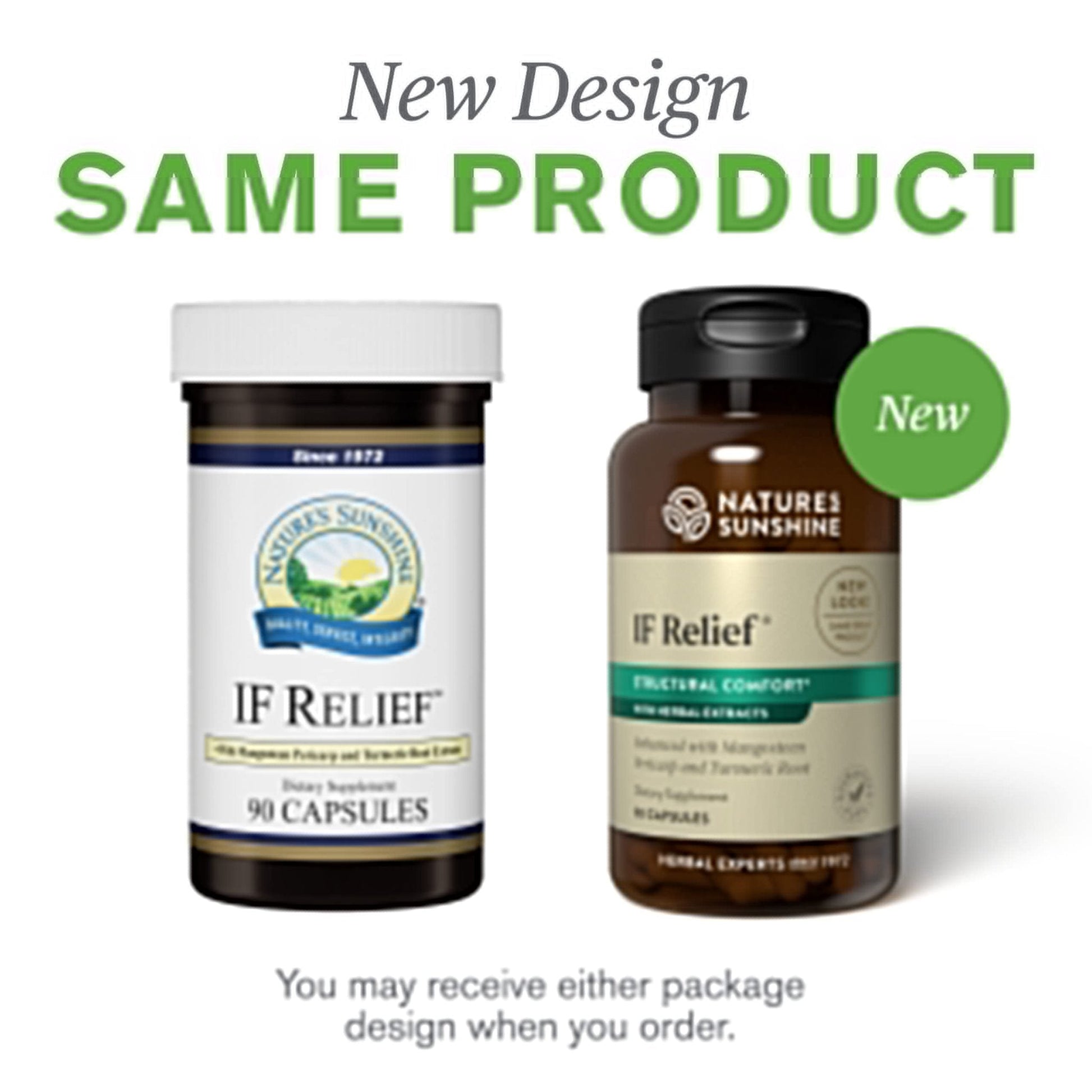 Nature's Sunshine IF Relief, 90 Capsules | Powerful Combination of Herbs That May Support The Body's Natural Process for Dealing with Muscle Pain Following Exercise - Maple Wellness Supplements