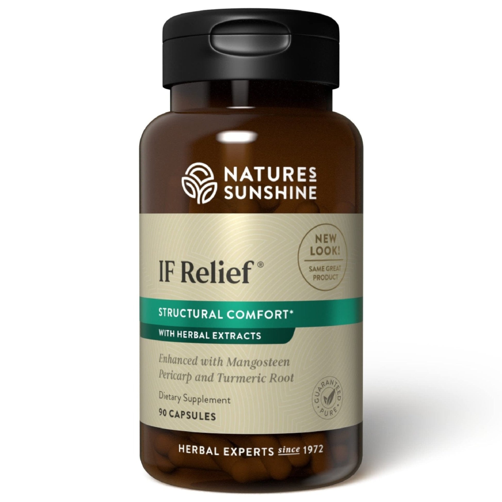Nature's Sunshine IF Relief, 90 Capsules | Powerful Combination of Herbs That May Support The Body's Natural Process for Dealing with Muscle Pain Following Exercise - Maple Wellness Supplements