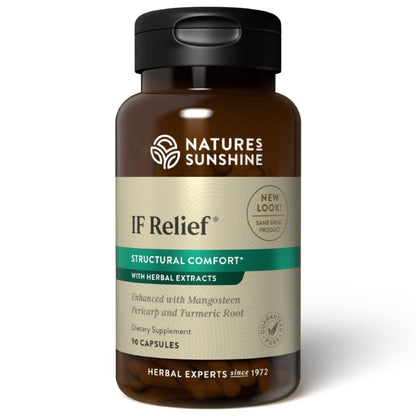 Nature's Sunshine IF Relief, 90 Capsules | Powerful Combination of Herbs That May Support The Body's Natural Process for Dealing with Muscle Pain Following Exercise - Maple Wellness Supplements