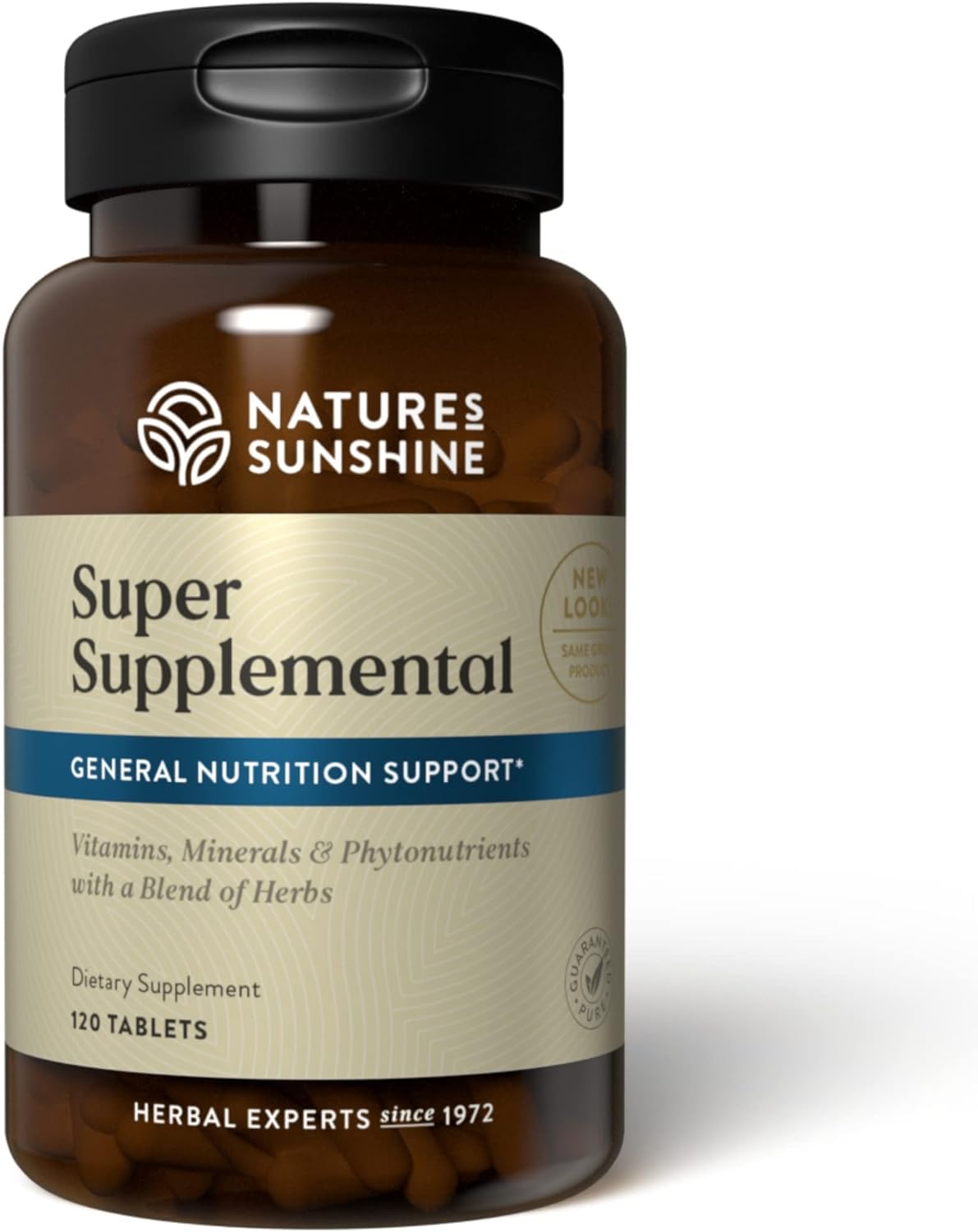 Nature's Sunshine Super Supplemental: Complete Multivitamin with Minerals, Antioxidants & More for Nutritional Gaps, Overall Health, Immune & Energy Support. 120 Tabs - Maple Wellness Supplements