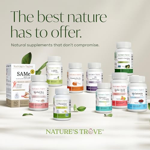 Nature's Trove L-Theanine 200mg 120 Vegetarian Capsules - Maple Wellness Supplements