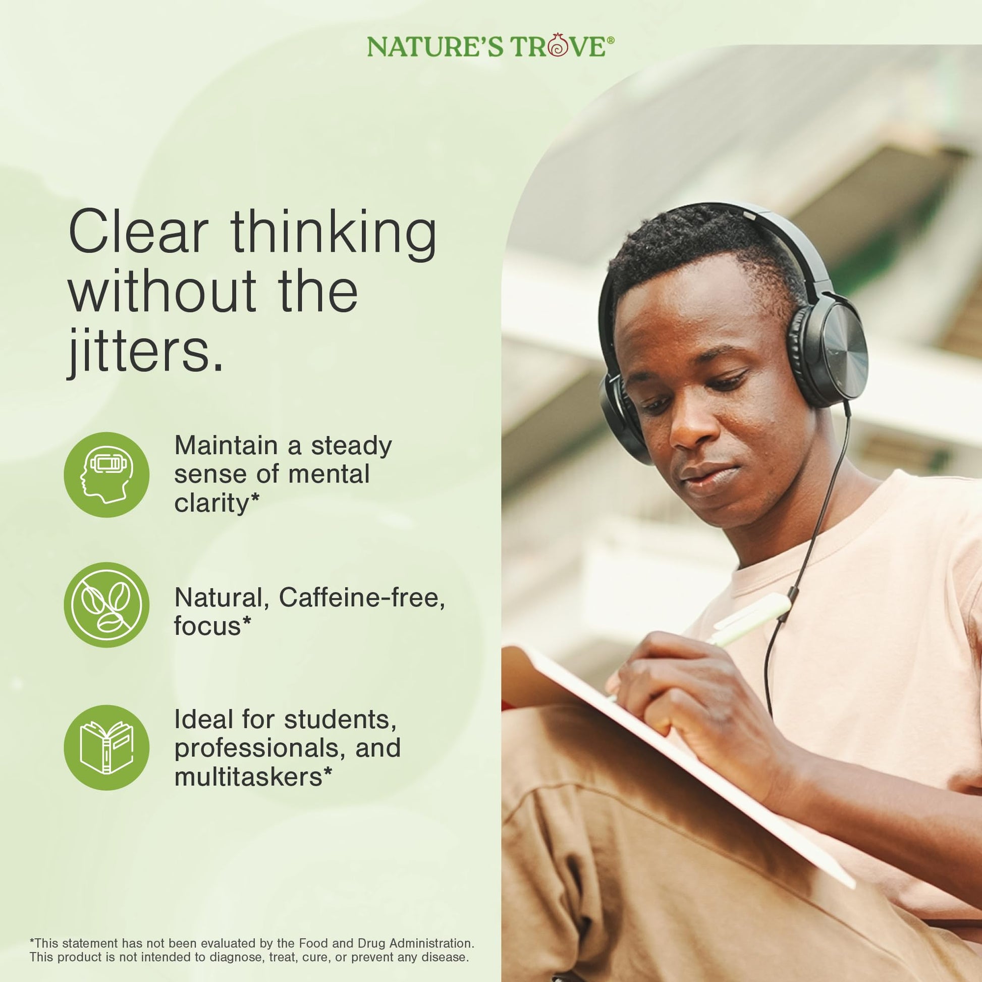 Nature's Trove L-Theanine 200mg Super Value Size - 365 Vegetarian Capsules - Maple Wellness Supplements