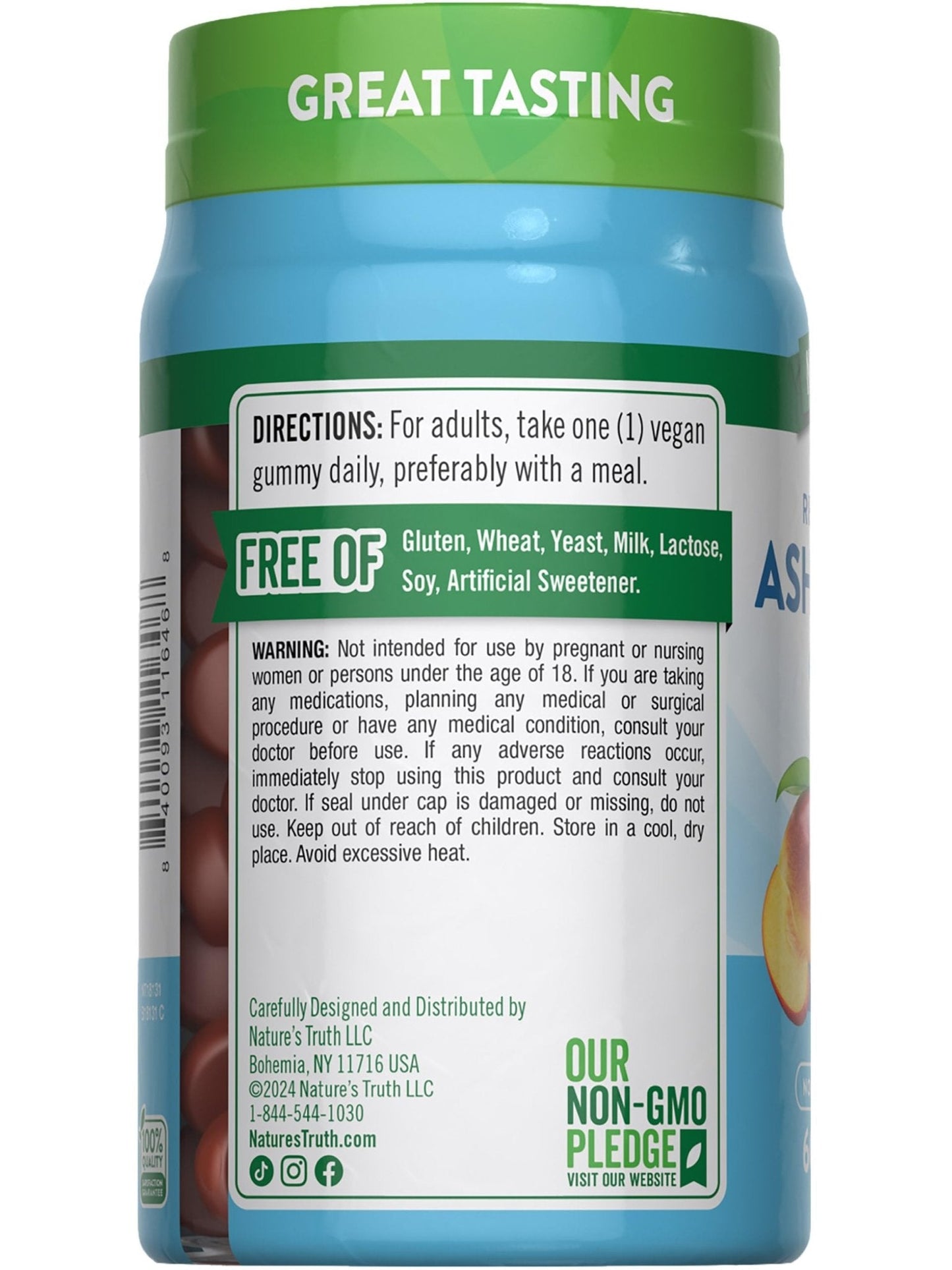 Nature's Truth Ashwagandha Gummies | 60 Count | Tropical Flavor | Vegan, Non-GMO, & Gluten Free Supplement - Maple Wellness Supplements