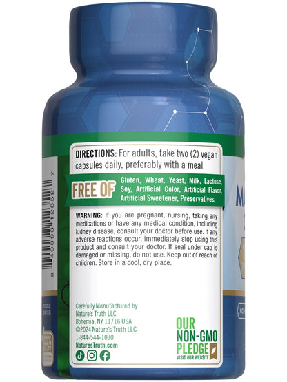 Nature's Truth Magnesium Complex Supplement 10 Forms | 300mg | 60 Capsules | Glycinate, Citrate, Plus More | Vegan, Non-GMO & Gluten Free - Maple Wellness Supplements