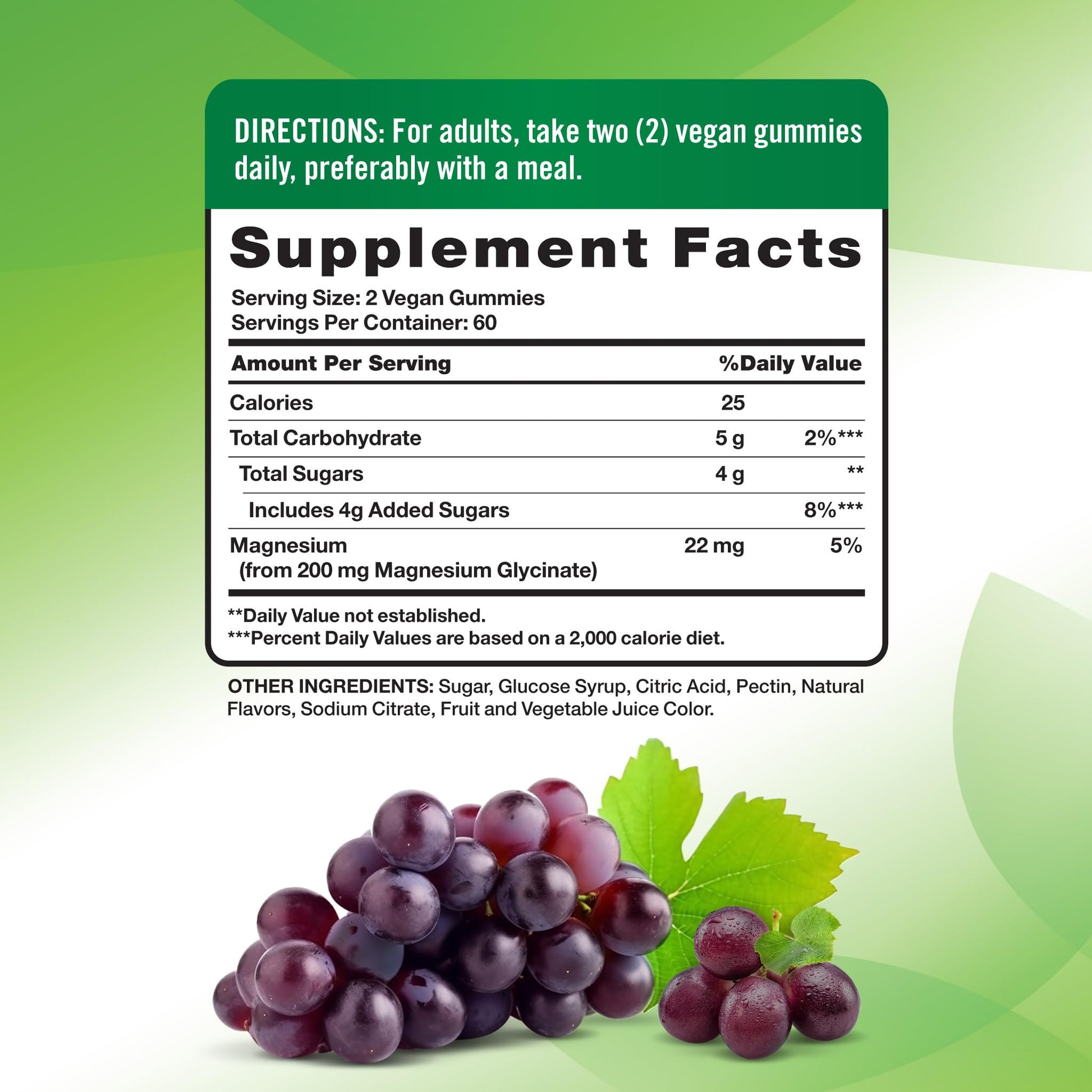 Nature's Truth Magnesium Glycinate Gummies for Adults | 200mg | 120 Count | Grape Flavor | Vegan, Non-GMO & Gluten Free Supplement - Maple Wellness Supplements