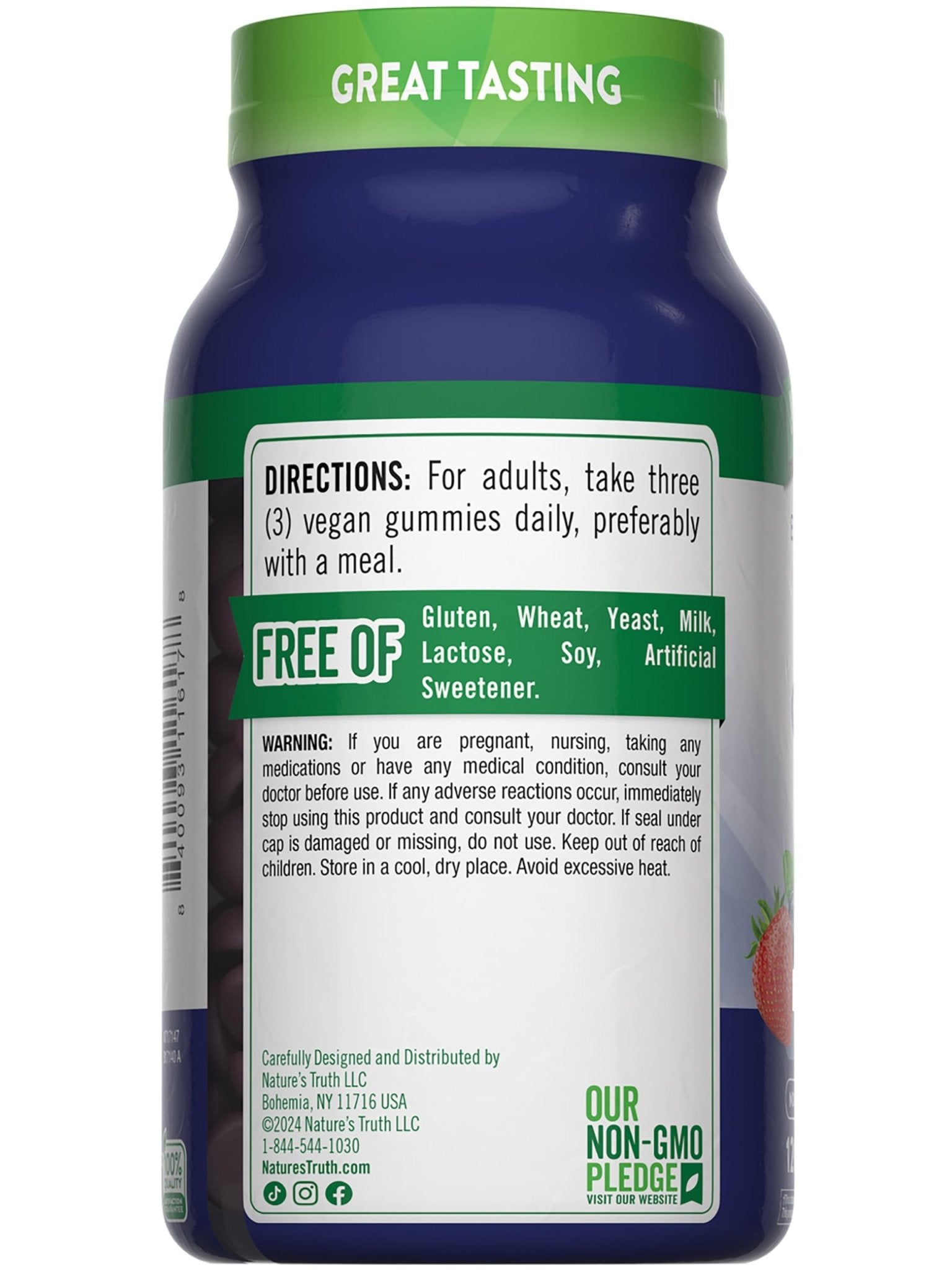 Nature's Truth Zinc Gummies for Adults | 50mg | 120 Count | Vegan, Non-GMO & Gluten Free Supplement | Mixed Berry Flavor - Maple Wellness Supplements