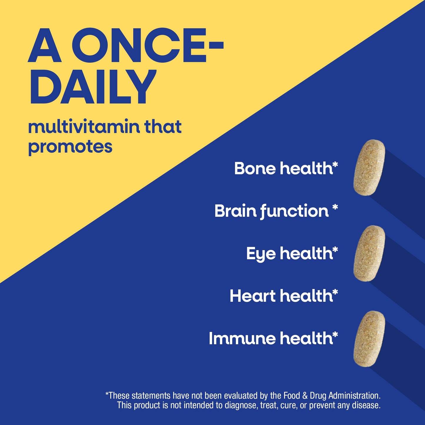 Nature's Way Alive! Men’s 50+ Daily Ultra Multivitamin, High Potency Formula, Supports Healthy Brain, Eyes & Heart*, with Methylated B12 - Maple Wellness Supplements