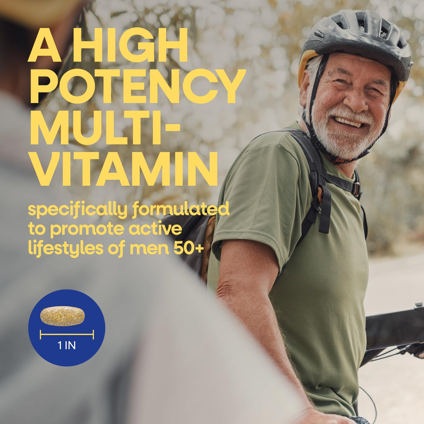 Nature's Way Alive! Men’s 50+ Daily Ultra Multivitamin, High Potency Formula, Supports Healthy Brain, Eyes & Heart*, with Methylated B12 - Maple Wellness Supplements