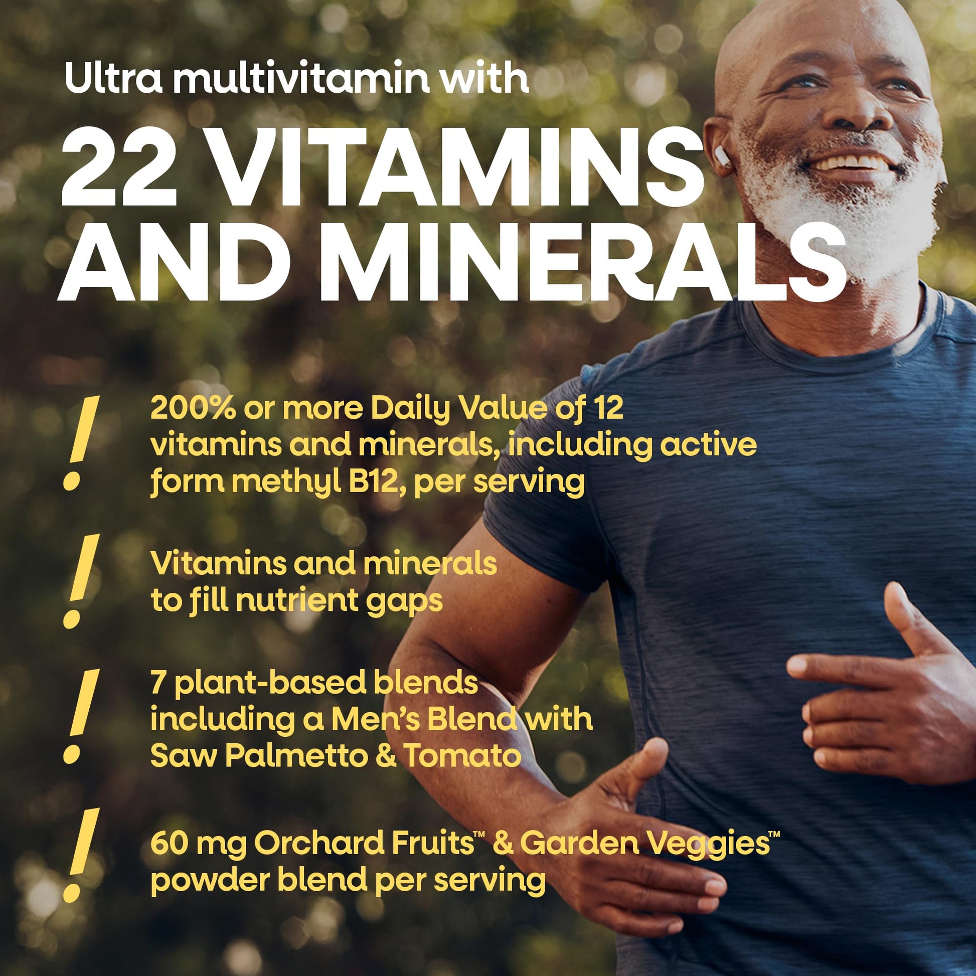 Nature's Way Alive! Men’s 50+ Daily Ultra Multivitamin, High Potency Formula, Supports Healthy Brain, Eyes & Heart*, with Methylated B12 - Maple Wellness Supplements
