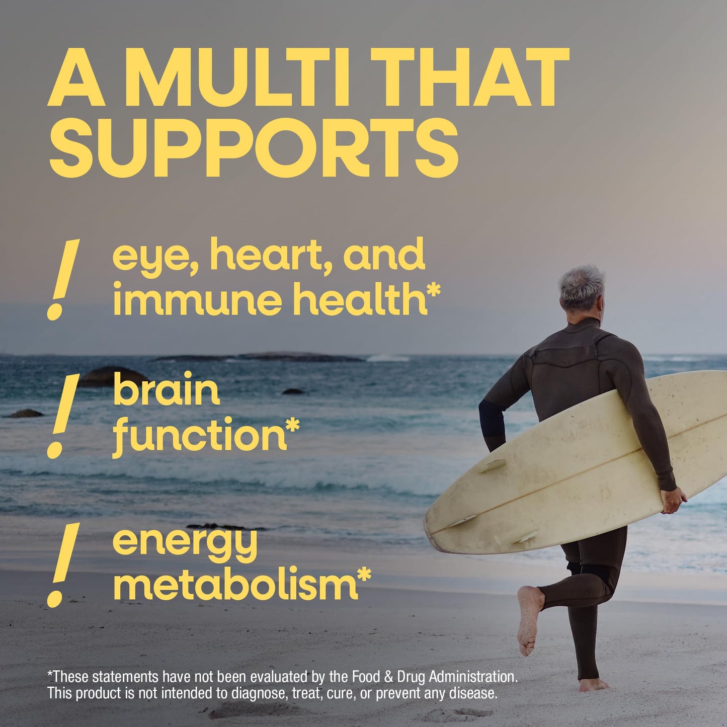 Nature’s Way Alive! Men’s 50 Plus Multivitamin Gummy, Daily Chewable Multivitamins for Men with B-Vitamins, Vitamin D3 & Zinc, Supports Heart - Maple Wellness Supplements