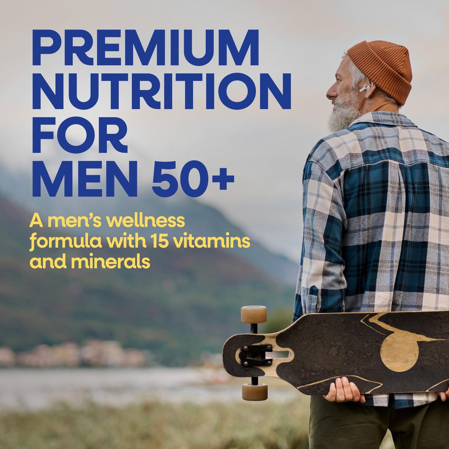 Nature’s Way Alive! Men’s 50 Plus Premium Gummy Multivitamin, Supports Healthy Heart, Brain & Muscle Function with High Potency B-Vitamins, Vitamin A, C, D3 - Maple Wellness Supplements