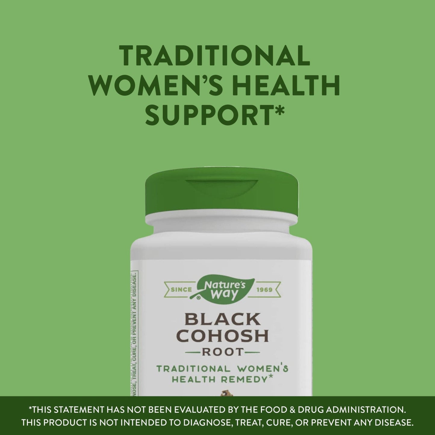 Nature's Way Black Cohosh Root, Traditional Support for Women's Health*, 540 mg - Maple Wellness Supplements