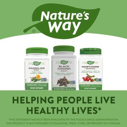 Nature's Way Black Cohosh Root, Traditional Support for Women's Health*, 540 mg - Maple Wellness Supplements