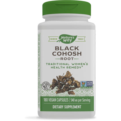 Nature's Way Black Cohosh Root, Traditional Support for Women's Health*, 540 mg - Maple Wellness Supplements