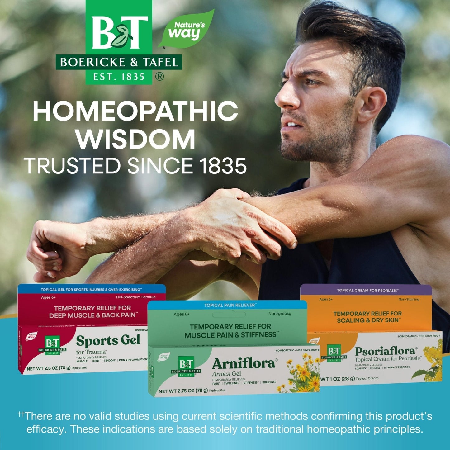 Nature's Way Boericke & Tafel Arniflora Arnica Gel, Temporarily Relieves Pain*, Swelling*, Stiffness*, 2.75 Oz (Packaging May Vary) - Maple Wellness Supplements