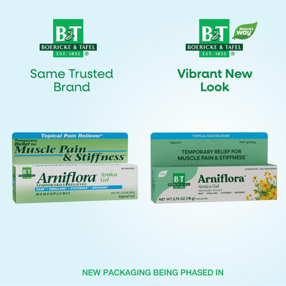 Nature's Way Boericke & Tafel Arniflora Arnica Gel, Temporarily Relieves Pain*, Swelling*, Stiffness*, 2.75 Oz (Packaging May Vary) - Maple Wellness Supplements