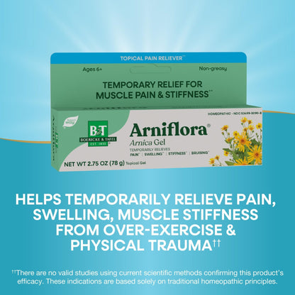 Nature's Way Boericke & Tafel Arniflora Arnica Gel, Temporarily Relieves Pain*, Swelling*, Stiffness*, 2.75 Oz (Packaging May Vary) - Maple Wellness Supplements