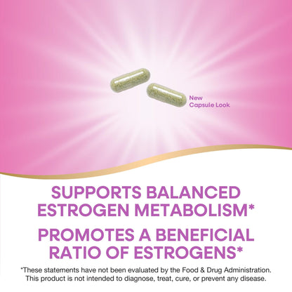 Nature's Way DIM-Plus, DIM Supplement, Supports Balanced Estrogen Metabolism*, Supports Estrogen Hormone Balance*, Diindolylmethane, 120 Vegan Capsules - Maple Wellness Supplements