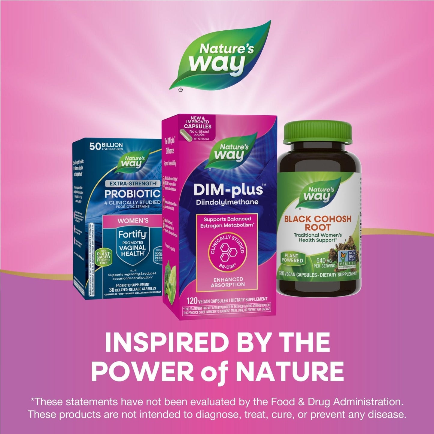 Nature's Way DIM-Plus, DIM Supplement, Supports Balanced Estrogen Metabolism*, Supports Estrogen Hormone Balance*, Diindolylmethane, 120 Vegan Capsules - Maple Wellness Supplements