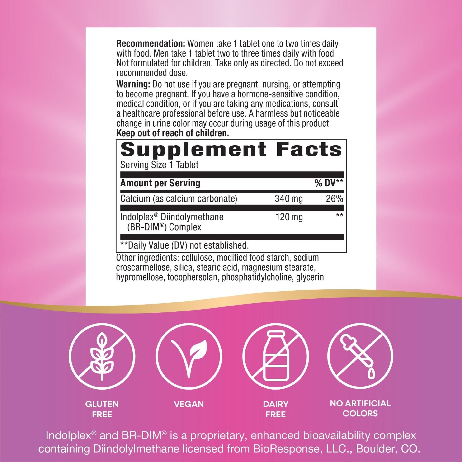 Nature's Way Estrobalance, Absorbable BR-DIM, Supports Healthy Estrogen Metabolism*, Vegan, Gluten Free, 60 Tablets (Packaging May Vary) - Maple Wellness Supplements