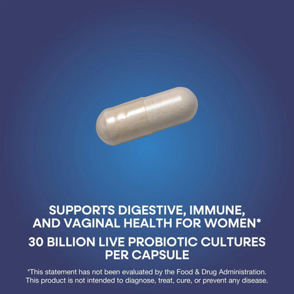 Nature’s Way Fortify Women’s Probiotic, 30 Billion Live Cultures, 11 Strains, Prebiotic, 30 Capsules - Maple Wellness Supplements
